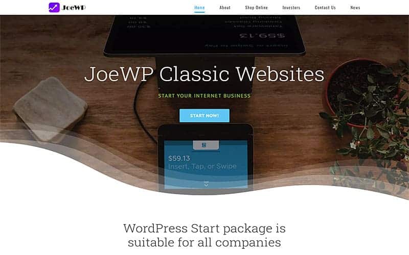 JoeWP - WordPress Agency - Entrepreneur Website