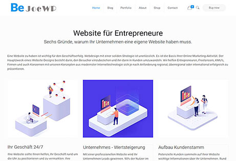 JoeWP - WordPress Agentur - Entrepreneur Website Economy