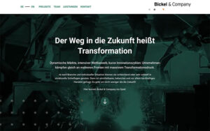 Bickel & Company Unternehmensberatung - Referenz Website der JoeWP WordPress Agentur