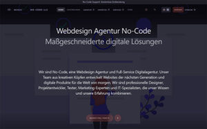 No-Code Agentur - Referenz Website der JoeWP WordPress Agentur